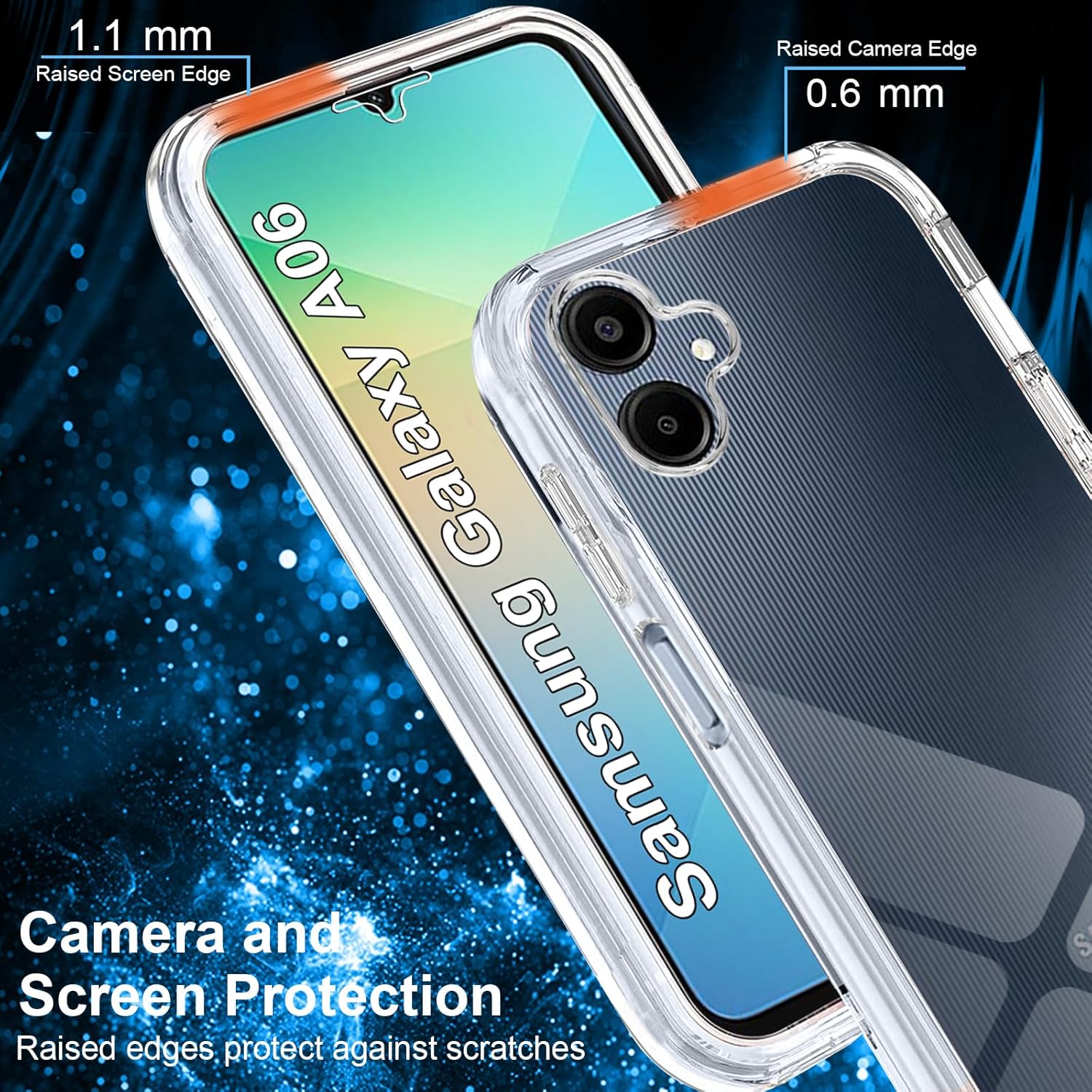 Husa 360 compatibila cu Samsung Galaxy A06 - V2 Transparent fata si spate