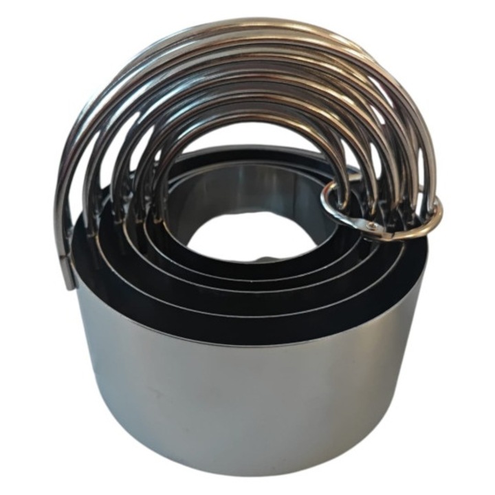 Set decupatoare Rotunde Simple cu maner, 5 buc. - Lumea