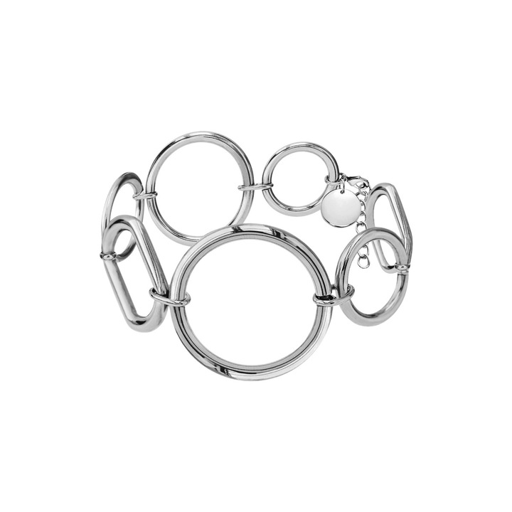 Bratara dama Lilou California, 17x6cm, placata cu argint