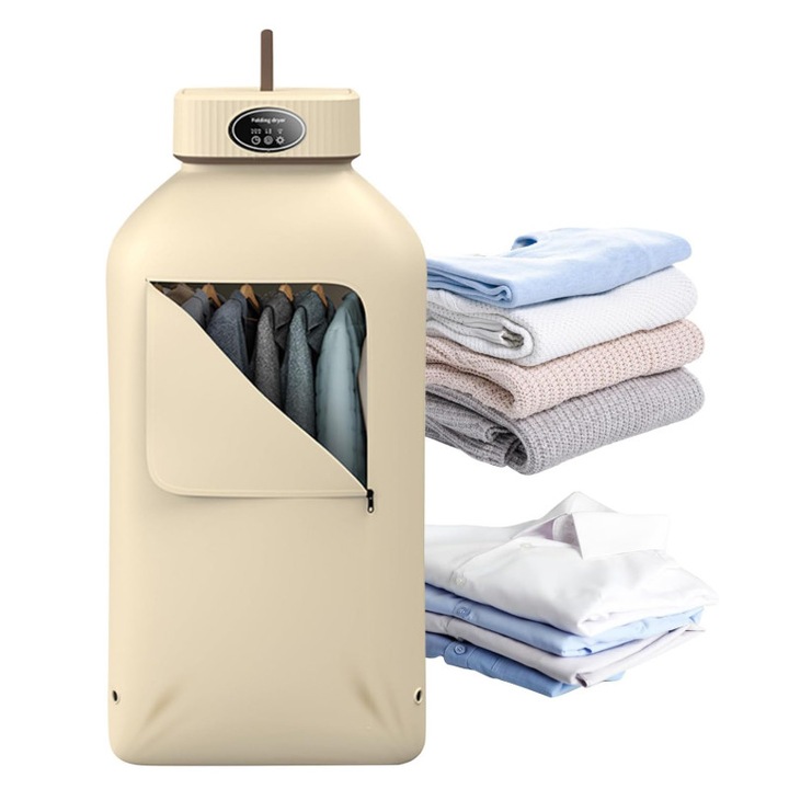 Сгъваема сушилня за дрехи за домашна употреба, капацитет 10 кг, бързо сушене, подходяща за всички видове облекла, лесна за транспортиране