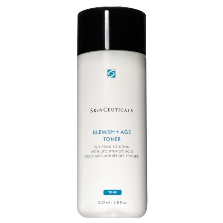 Toner pentru Ten Gras si Imbatranire SkinCeuticals 200ml, formula cu agenti exfolianti, iluminare naturala