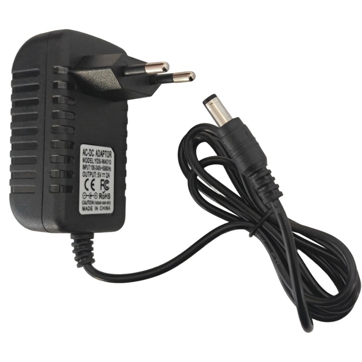 Sursa de alimentare CE Contact Electric YDS-WA010, 5V 2A, mufa 5.5x2.5mm, 1m