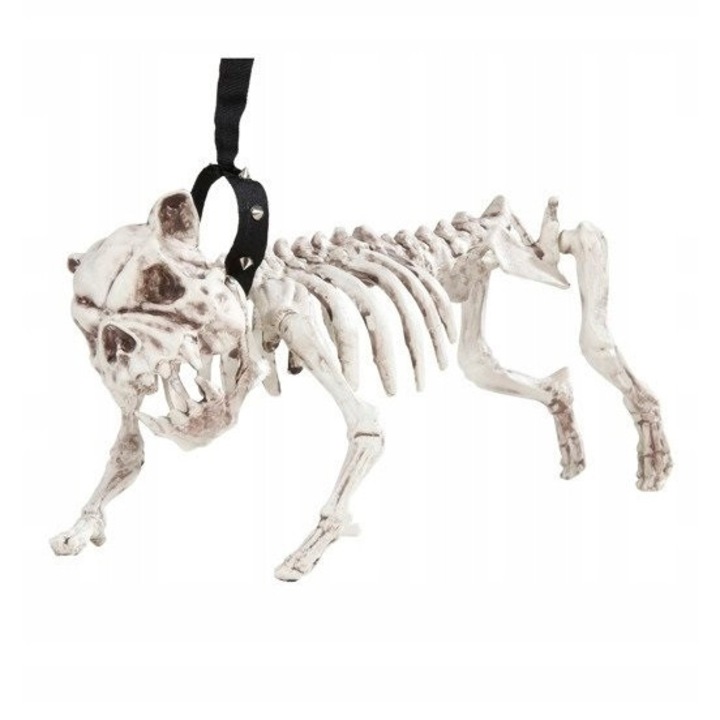 Schelet câine Halloween, Widmann, 45x20cm, decoratiune infricosatoare