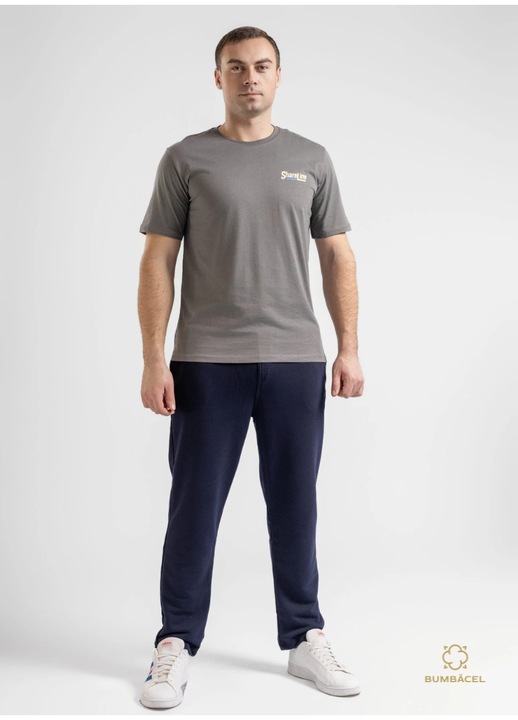 Pantaloni pentru barbati, uniton, din bumbac, Albastru