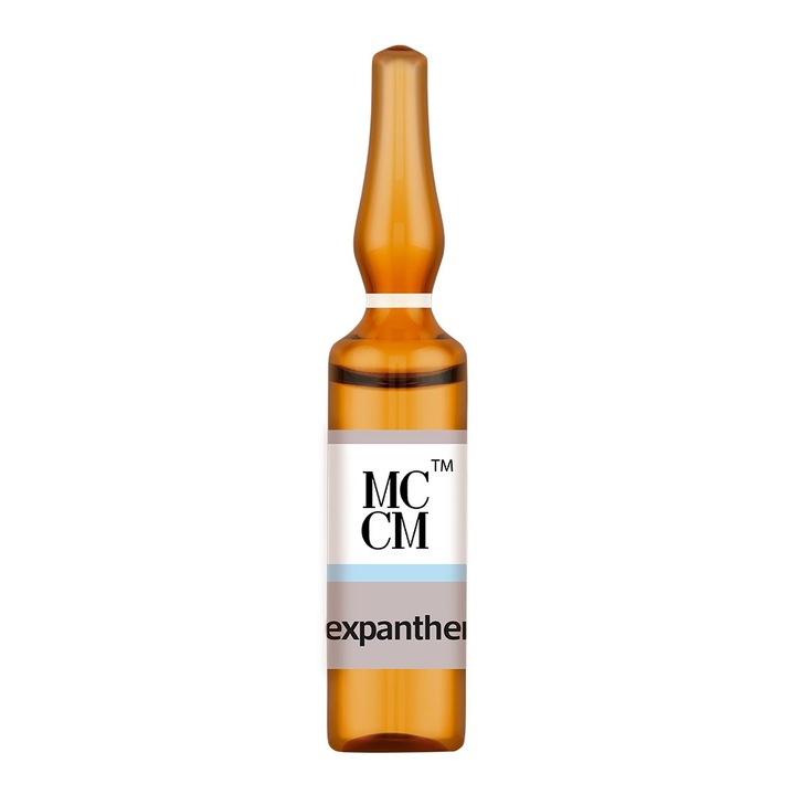Fiola Dexpanthenol MCCM, Tratament Profesional, 5 ml, pentru Piele Uscată și Sensibilă, Hidratare, Antiinflamator