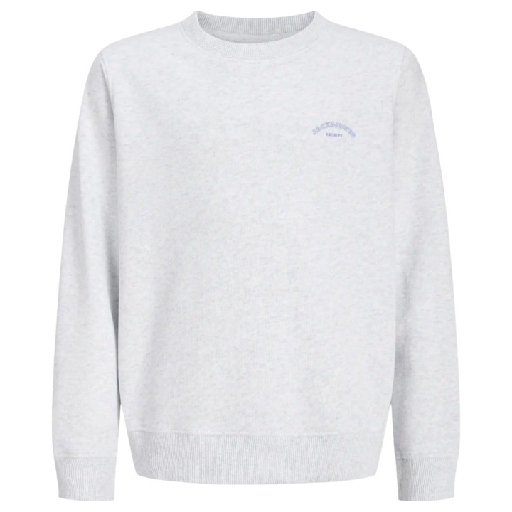 Bluza JACK &JONES College Logo Crew JNR 53510, Fehér