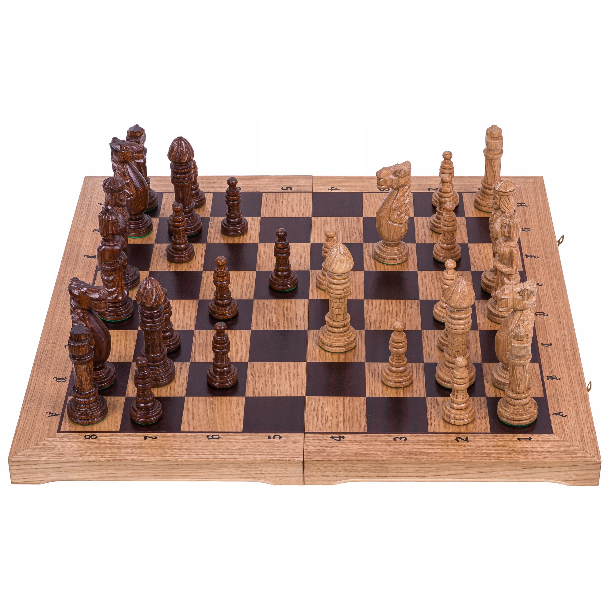 Set sahuri din lemn de stejar SQUARE, tabla 65x65 cm, design