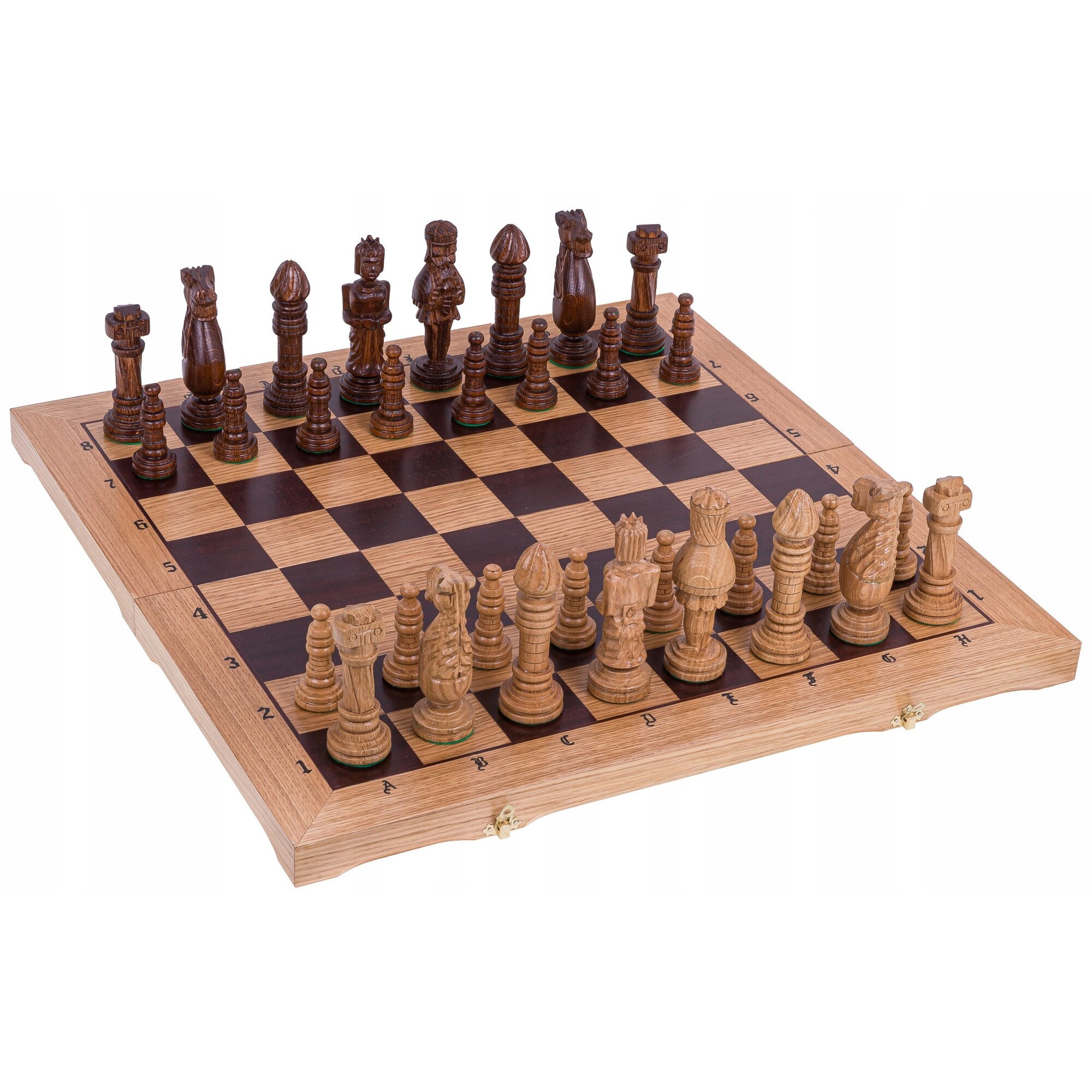Set sahuri din lemn de stejar SQUARE, tabla 65x65 cm, design