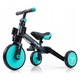 Tricicleta Milly Mally Optimus Plus 4in1 Mint, cadru din otel, roti din spuma, pentru fete, 12 luni+