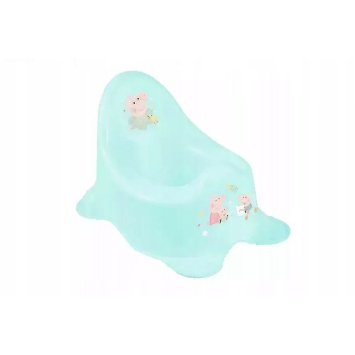 Olita antiderapantă, keeeper, Peppa Pig, verde mint, 38x27x23, 5cm
