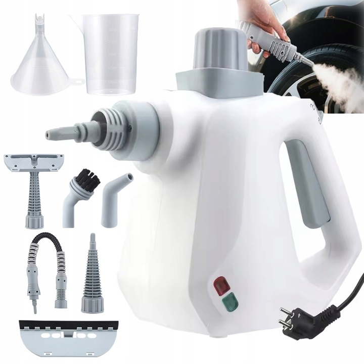 Aparat de curățat cu abur Bedee, 1000W, 105C, 9 accesorii, ecologic, 0.5l
