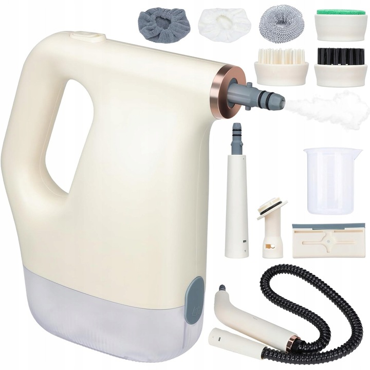 Aparat de curățat cu aburi Bedee, 1200W, capacitate rezervor 450ml, culoare albă
