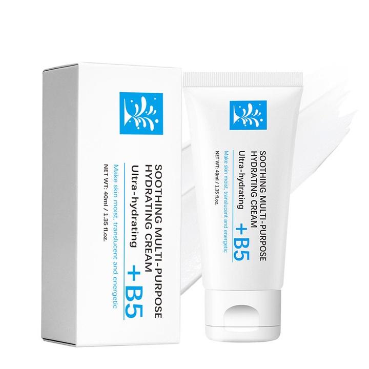 B5+ nyugtató helyreállító krém, ázsiai gázlóval és shea vajjal, segít csökkenteni a bőrpírt, megszünteti a pattanásokat és helyreállítja a sérült bőrt, 40 ml