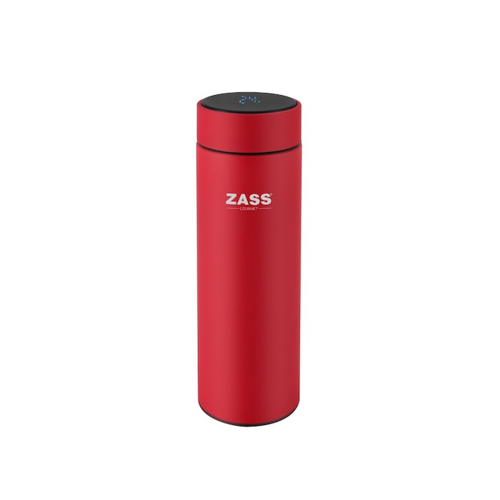 Intelligens termosz digitális hőmérséklet kijelzővel - 500 ml ZASS ZG-TVF 01 Piros