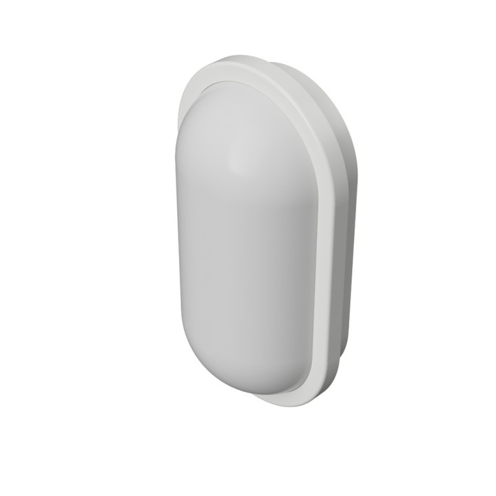 Aplica LED de Exterior 15W Luminozitate 1900lm Lumina Reglabila 3 Culori Calda/ Neutra/ Rece Termoplastic Alb 21, 5X14, 5x6, 5cm Centro Faretti Italia