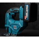 Fierastrau pendular German Meister, 2 acumulatori, 128V 6Ah, pentru lemn, 80 mm, albastru