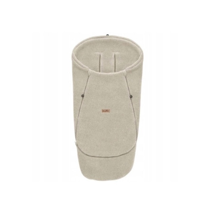 Sac de dormit Zaffiro Maxi, 0-36 luni, lana premium, reglabil 92x110cm, culoare Sierra Beige