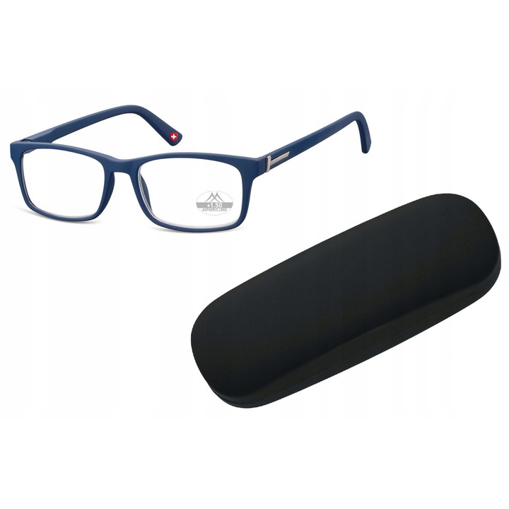 Ochelari de vedere MONTANA MMR73B, +3.50, asferici, granat, unisex, set cu etui