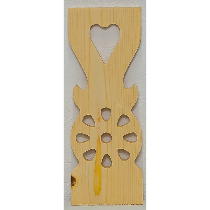 Element panou superior foisor, MJAK 1.2.10-08, lemn, natur, 380x138x18mm