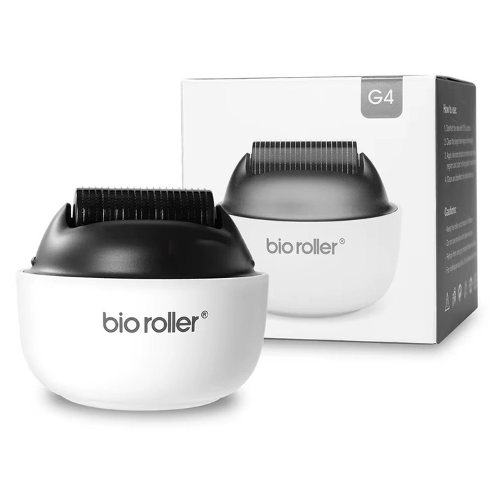 BioRoller – Bőrápoló, Haj- és Szakállápoló Dermaroller, 1200 Titán Tű, 0,75 mm, Uniszex, Revio Tech