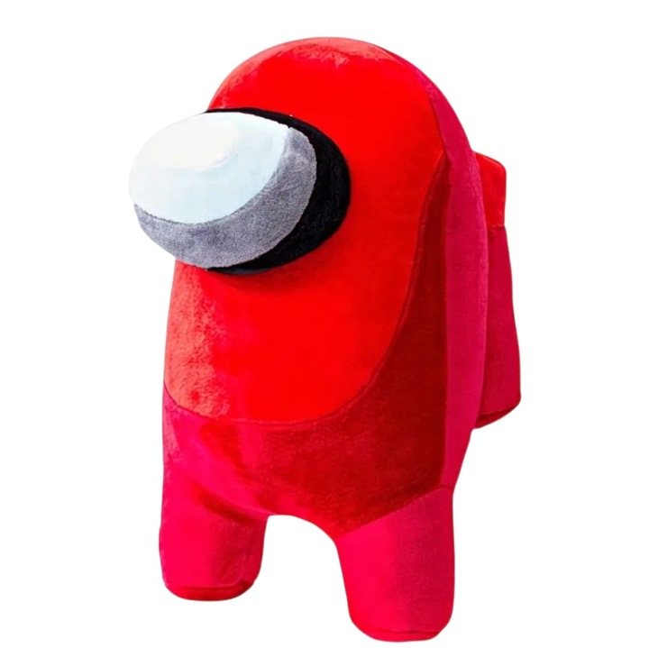 Pluș Among US Crewmate roșu, 22cm, material ultra-moale, ideal pentru joacă și somn