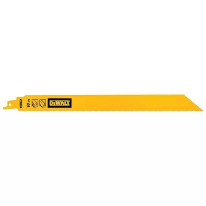 Brzeszczot DeWalt 304x1,8mm, Bi-Metal, 14 z/tol, pentru taiere metale, set