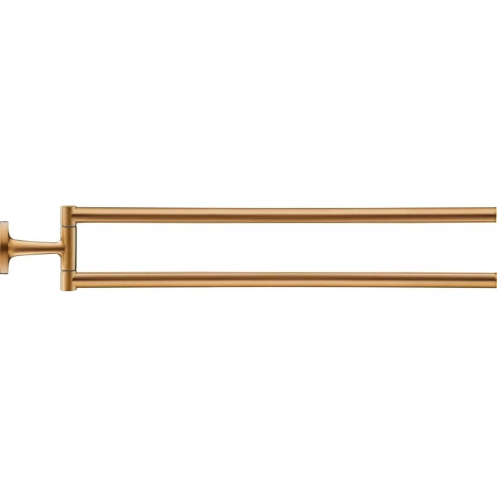 Suport prosoape Duravit, pivotant, metal, bronz mat, 470 mm