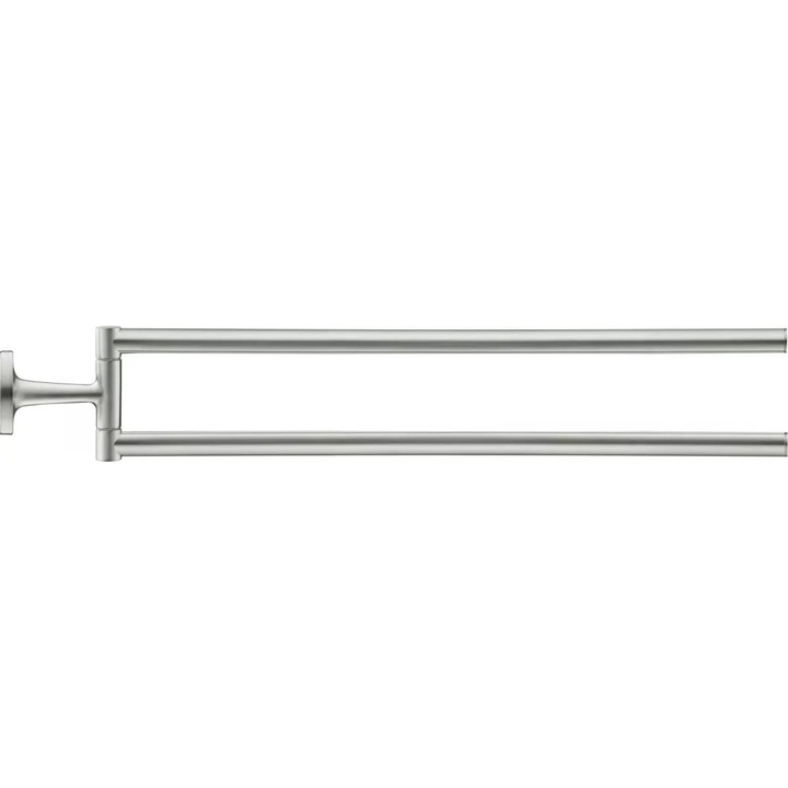 Suport prosoape Duravit, pivotant, otel satinat, 470 mm