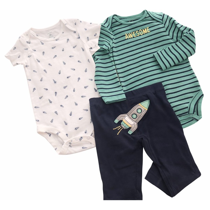 Compleu Carter's 3 piese bumbac baiat 24 luni