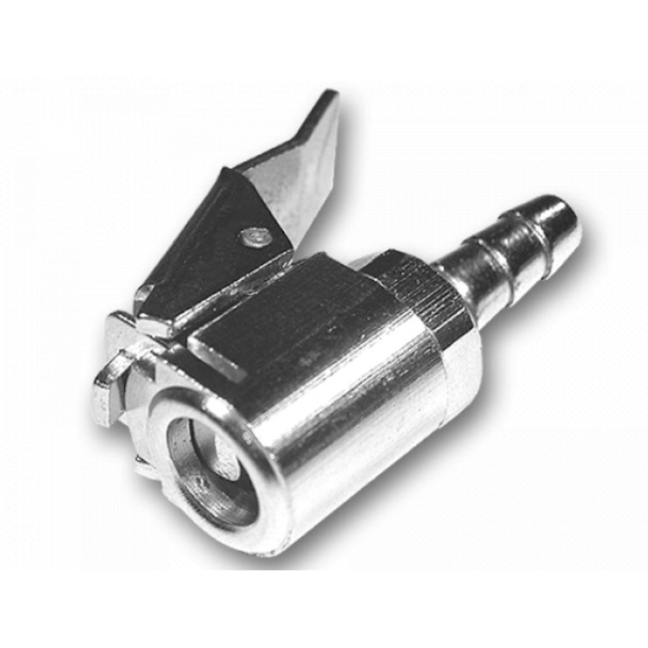 Cap umflare roti/adaptor BRADAS P/KP6 6005, demontabil, alama cromata, pentru furtun 6 mm, argintiu