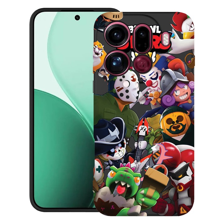 BestCase® Ултра тънък TPU калъф, съвместим с OPPO Find X9 Pro, с дизайн Brawl Stars, 3119621 B 646