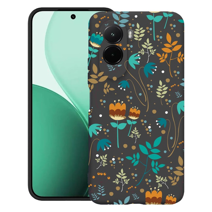 BestCase® Husa TPU Ultra Slim Compatibil cu Poco M7, cu Design Spring Flowers, 3119618 B 28
