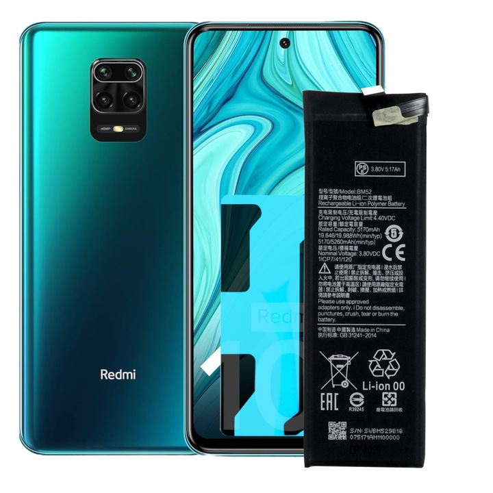 Akkumulátor Xiaomi Note 10 / Note 10 Lite telefonokhoz, 5170 mAh