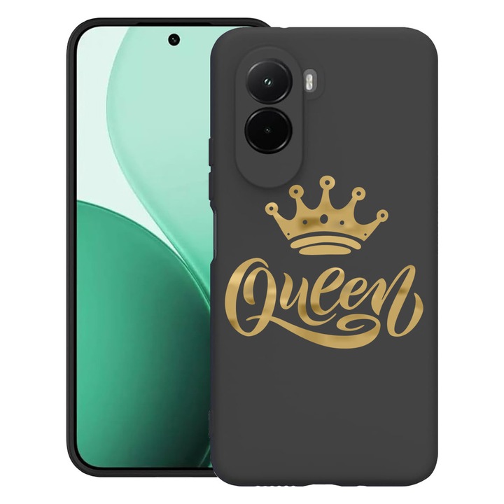 BestCase® Husa TPU Ultra Slim Compatibil cu Poco M7, cu Design Queen, 3119618 B 1803