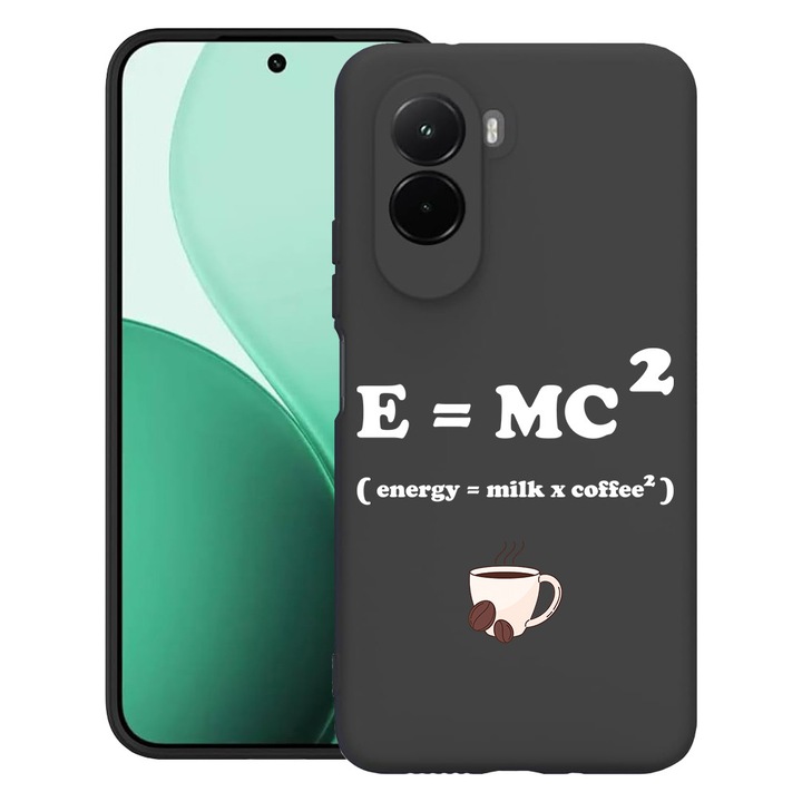 BestCase® Husa TPU Ultra Slim Compatibil cu Poco M7, cu Design Energy = Coffee X Milk, 3119618 B 1856