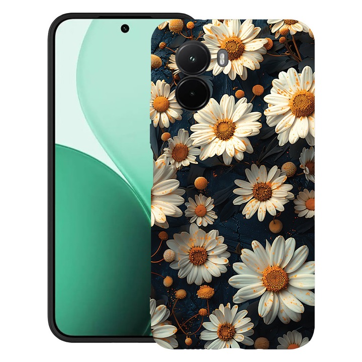 BestCase® Husa TPU Ultra Slim Compatibil cu Poco M7, cu Design 3D Daisy, 3119618 B 1440