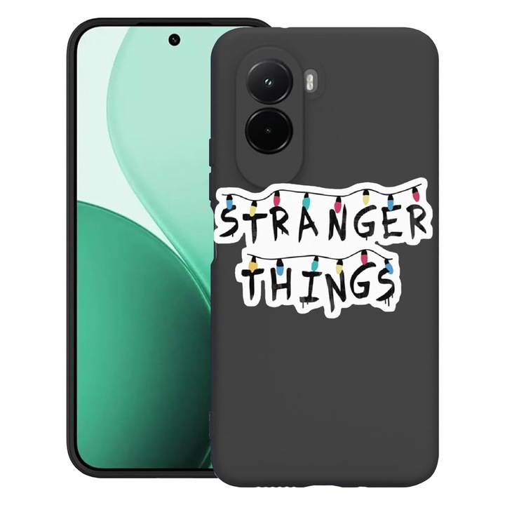 BestCase® Husa TPU Ultra Slim Compatibil cu Poco M7, cu Design Stranger Things, 3119618 B 720