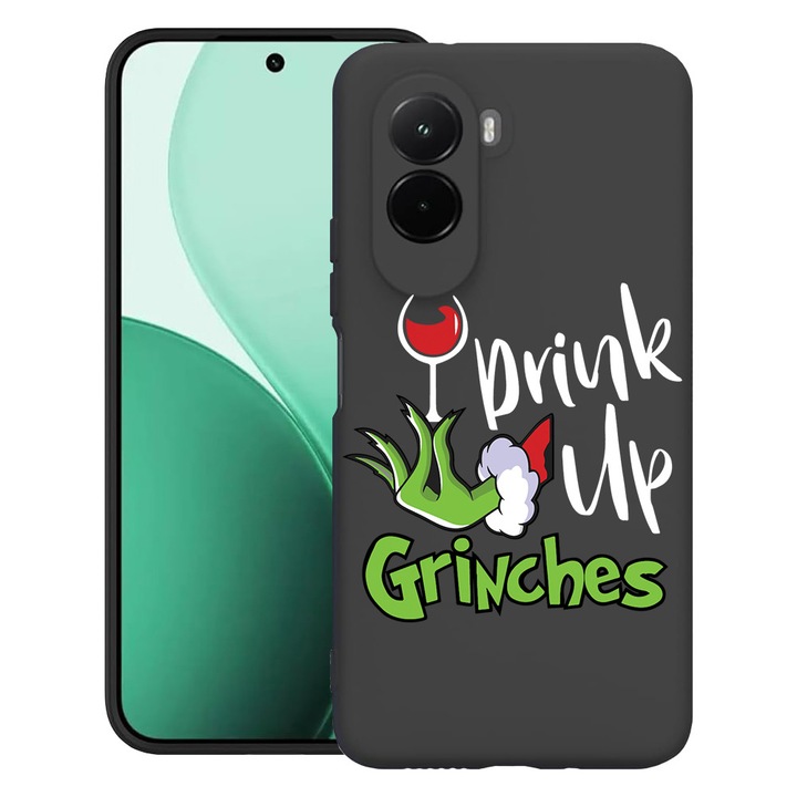 BestCase® Husa TPU Ultra Slim Compatibil cu Poco M7, cu Design GreenMass - Drink Up, 3119618 B 1601