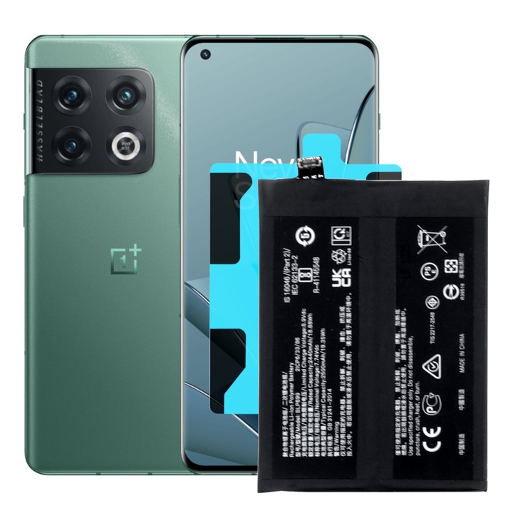 Baterie pentru telefon OnePlus 10 Pro BLP899, 4500mAh, 3.85V, set cu banda montaj si garnitura