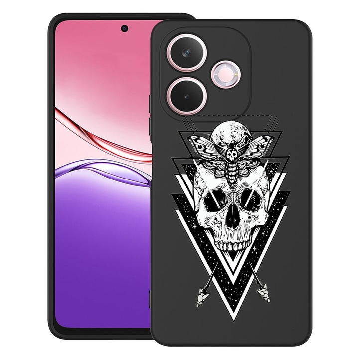 BestCase® Husa TPU Ultra Slim Compatibil cu Honor X5c Plus / X5c, cu Design Skull, 3119623 B 191