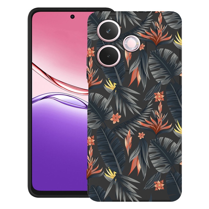 BestCase® Husa TPU Ultra Slim Compatibil cu Honor X5c Plus / X5c, cu Design Tropical Flowers, 3119623 B 88