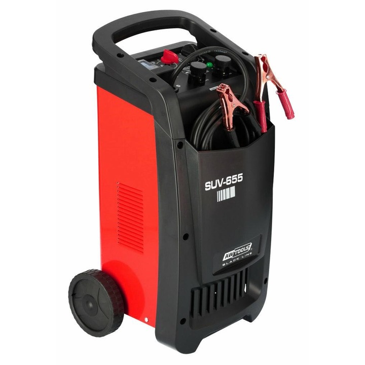 Awtools 12/24V, 650A, 6 fokozatú autós töltő, 44x33x62cm, 26kg