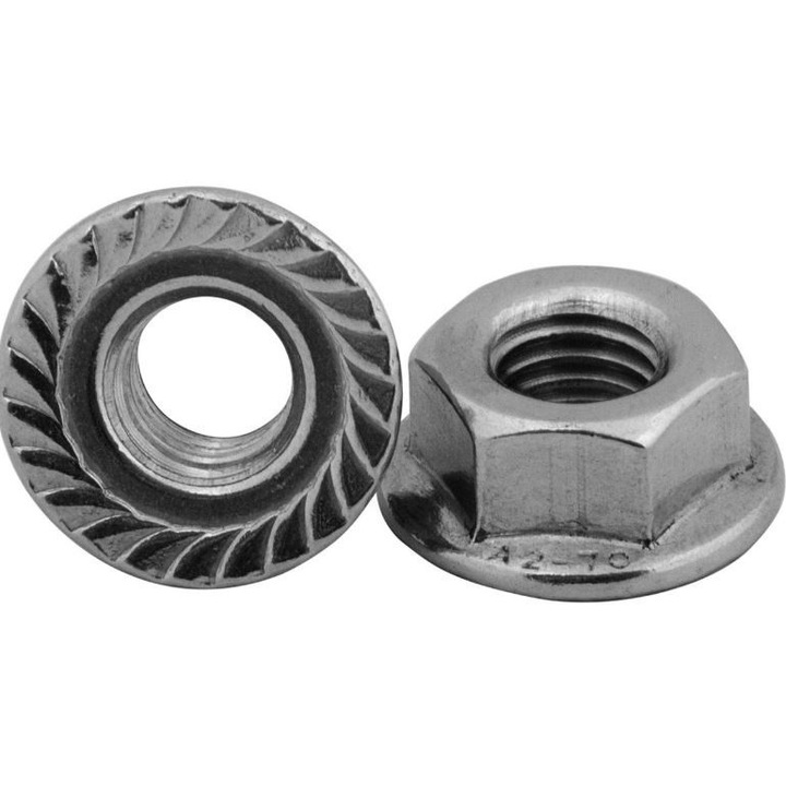 Nacreta cu colier A2 DIN 6923 M8, set 1000 bucati, 7,27 kg