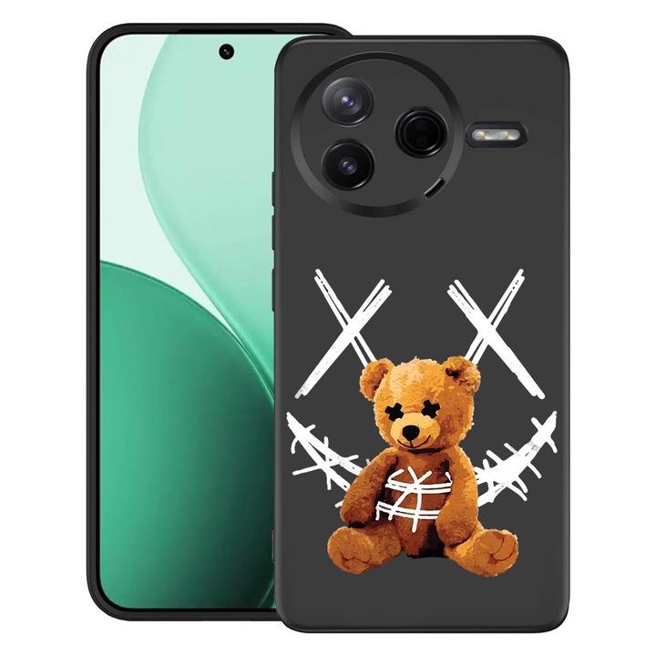 BestCase® Husa TPU Ultra Slim Compatibil cu Poco F7 Pro, cu Design Teddy Bear Smile, 3119612 B 982