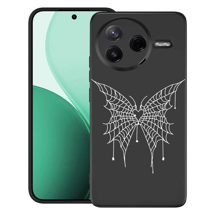 BestCase® Husa TPU Ultra Slim Compatibil cu Poco F7 Pro, cu Design Butterfly, 3119612 B 1042