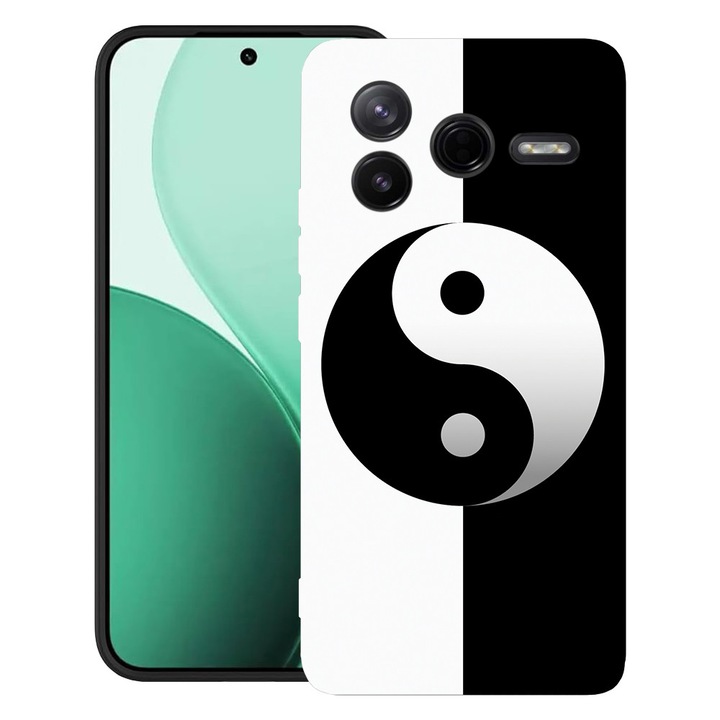BestCase® Husa TPU Ultra Slim Compatibil cu Poco F7 Pro, cu Design Yin Yang, 3119612 B 1181