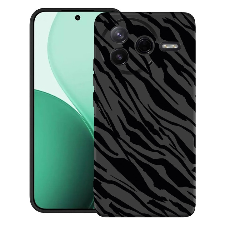BestCase® Husa TPU Ultra Slim Compatibil cu Poco F7 Pro, cu Design Zebra Pattern, 3119612 B 1059