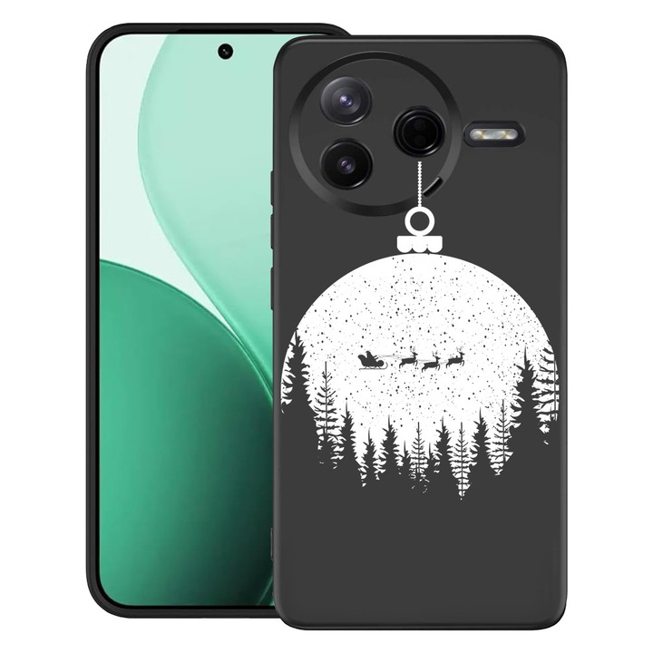 BestCase® Husa TPU Ultra Slim Compatibil cu Poco F7 Pro, cu Design Xmas Globe, 3119612 B 1605