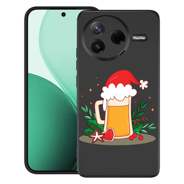 BestCase® Husa TPU Ultra Slim Compatibil cu Poco F7 Pro, cu Design Xmas Beer, 3119612 B 1607