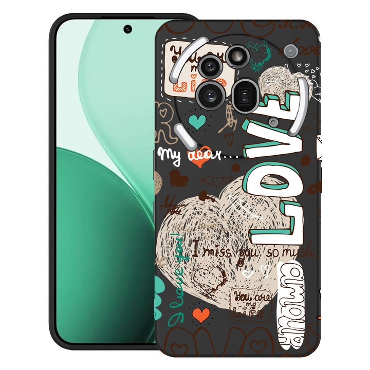 BestCase® Ултра тънък TPU калъф, съвместим с Nothing Phone (3a) Pro, с дизайн Love, 3119624 B 25